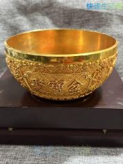 銅器 四象聚宝盆 鎮宅 辟邪 開運 風水 招財 置物 工芸品 装飾品 双魚麒麟聚宝盆 招福納福 吉祥如意 八宝碗 開運 風水 招財置物 工芸品