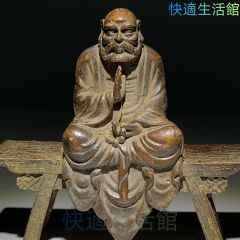 古美術 作家物 在銘 達磨 木彫 人物像 彫刻 アンティーク ◾️かっこいい達磨大師 木彫り 彫刻 一刀彫 - メルカリ