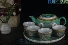 中国 景徳鎮萬壽無疆」蓋付き スープ鉢 シュガーポット 大鉢 茶釜 未