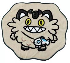 [Used] Merchandise: Galarian Meowth & Wishiwashi Die-Cut Hand Towel (Galarian Meowth Day) - "Pokémon" - Pokémon Center Limited Edition