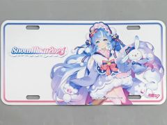[중고] 잡화 雪ミク(餡こたく)? 번호판 [SNOW MIKU 2023]