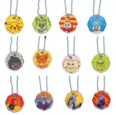 [Used] Keychain Set of 12 Types "Pokémon Mini Metal"
