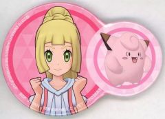 [Used] Badge/Pin: Lillie & Clefairy Pokemon & Trainer Pin Badge Vol. 2 "Pokemon Masters EX"