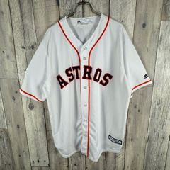 MLB メジャーリーグ☆刺繍 半袖シャツ ゲームシャツ アストロズ L XL