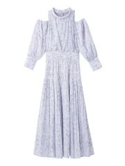 Brand New [Snidel] Cold Shoulder Long Dress SWFO261040 Women's LBLU 0