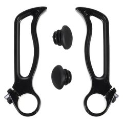 Brand New LIFKOME Bicycle Bar Ends, Handlebar Ends, 2-Pack, Aluminum Alloy, Lightweight, Ergonomic Design, Auxiliary Handlebars, Fatigue Reduction, Anti-Slip Grip, for Mountain Bikes, Hybrid Bikes, Mini Velos, Black (12.5cm)
