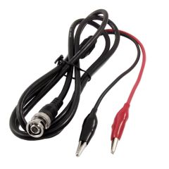 新品 uxcell BNCテストリード 長さ1.5M BNCオス-ダブルワニ口クリップ テスターケーブル プローブバナナワイヤー オシロスコープ用 レッド黒