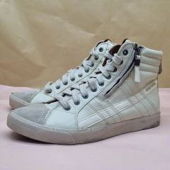 ジュゼッペザノッティ スニーカー ダブルZIP 白 レザー ハイカット 43 