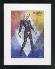 【中古】原画イラストボード JOJOの奇妙な冒険ストーンオーシャン　楽天ブックス限定先着特典　Blu-Ray BOX2初回仕様版　キャラファイングラフ　ウェザーリポートのサムネイル
