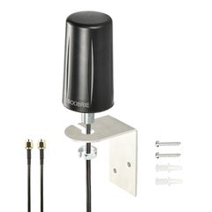新品 BOOBRIE 4G LTEアンテナ 700-3800Mhz n78/n77+ 2.4Ghz WIFIアンテナ 2400-2500Mhz 室外 高感度 SMAオス 2M RG174ケーブル 2x2 MIMO 無指向性