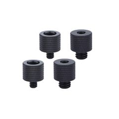 新品 カメラネジ変換アダプター マイクアクセサリ 変換アダプター 3/8オス-1/4メス 1/4オス-3/8メス アルミニウム合金 連結ネジ 固定ネジアダプター 撮影補助ツール 黒 4個セット
