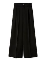 Brand New [Snidel] High-Waisted Wide Pants SWFP255160 Women's BLK 0