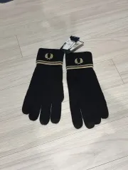 新品 フレッドペリー ユニセックス 手袋 ブラックのサムネイル
