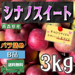 青森県産 ＂ シナノスイート ＂ りんご【ご家庭用 (訳あり) B品3kg】【送料無料】【産地直送】リンゴ 林檎のサムネイル