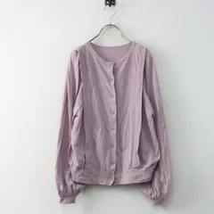 2021SS アデュートリステス ADIEU TRISTESSE 2way knit パフスリーブ プルオーバー パープル／トップス カットソー【2400015013138】のサムネイル