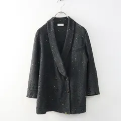 JPタグ ブルネロクチネリ Brunello Cucinelli コットンリネンシルク スパンコール ダブル ニットジャケット L グレー┃【2400015037516】のサムネイル