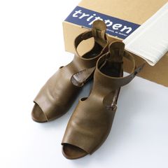 極美品 trippen FAUSTINA アンクルストラップ ベルクロ サンダル