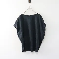 美品 23区 オンワード樫山 コットンフレンチスリーブプルオーバー 38＼ブラック ブラウス【2400015024257】のサムネイル
