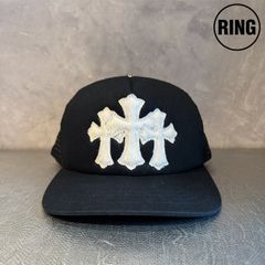クロムハーツSQ PKT 3CEME CRS/クロスパッチレバーショルダーバッグ