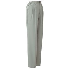 Brand New [Midori Anzen] Workwear Slacks for Women, Wide Fit, Anti-Static, Eco-Mark Certified, RCL586, Bottom, Earth Green, Size 7