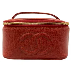 CHANEL(シャネル) バニティバッグ - レッド ココマーク/ゴールド金具のサムネイル