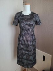 美品 LEONARD FASHION レオナール シルク パイソン柄 ワンピース