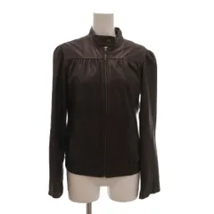 ギャップ GAP 美品 ライダースジャケット シングルブレスト スタンドカラー チンフラップ 羊革 S 茶 ブラウン /MXのサムネイル