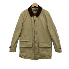 POLObyRalphLauren(ポロラルフローレン) コート サイズM メンズ - ベージュ×ダークブラウン 長袖/秋/冬