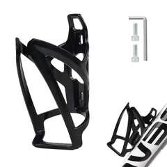 新品 Phyxiul 自転車 ドリンクホルダー 屋外サイクリング用 ボトルケージ 超軽量 伸縮性がよく 取付簡単 ロードバイククロスバイク マウンテンバイクに適用 取り付け工具付き(ブラック)のサムネイル