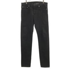 Dior Italian-made straight-leg denim jeans, size W33, black, men's, vintage clothing.