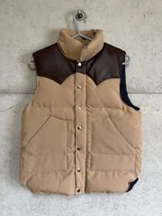 Y【Y11-99】◇ BEAMS BOY Size Unknown Down Vest Brown