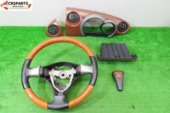 ミラジーノ DBA-L650S 純正 木目 ウッド インパネ セット メーター シフトノブ MOMO ハンドル /No,15000のサムネイル