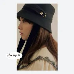 【タグ付き】Velvet Tule Ribbon Cloche Hat　ハット　Black　Her lip toのサムネイル