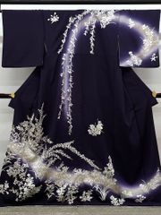 金彩作家 太田洋 付け下げ 反物 カラー 銀彩 紋意匠 正絹 HA002 - メルカリ