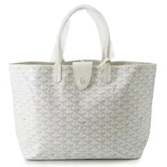 ゴヤール トートバッグ サンルイPM クリップ付き PVC レザー STLCROPMLTY50CL50P GOYARD ポーチ付き 白のサムネイル