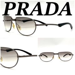 ✨美品✨PRADA 三角ロゴ サングラス スクエア イタリア製 ケース付き