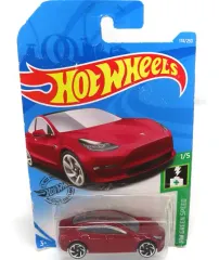 【中古】ミニカー 1/64 TESLA MODEL3(レッド) 「Hot Wheels WH GREEN SPEED」 [FYD88-D7C3]のサムネイル