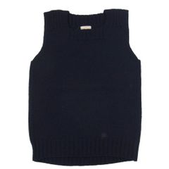 美品 ブッチャープロダクツ ウール ニットベスト 40 ネイビー アットラスト 美品・希少44】ブッチャープロダクツ ニットベスト ネイビー アット
