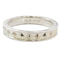 CALEE キャリー CL-25AW012JW STUDS SILVER NARROW RING スタッズ ナロー リング シルバー系 23号【中古】のサムネイル