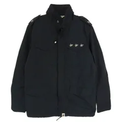 A BATHING APE アベイシングエイプ BAPESTA ベイプスタ スタッズ M-65 ナイロン フィールド ジャケット ブラック系 M【中古】のサムネイル