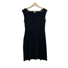 FOXEY(フォクシー) ワンピース サイズ40 M レディース - 24664 黒 クルーネック/ノースリーブ/ひざ丈のサムネイル