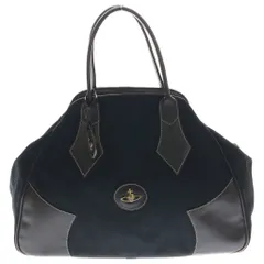 Vivienne Westwood (ヴィヴィアンウエストウッド) Yasmine ゴールドトーン オーブエンブレム ヤスミン ボストンバッグ ブラウンのサムネイル