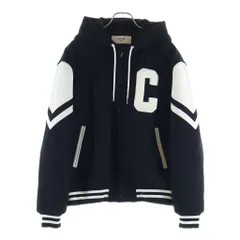 CELINE (セリーヌ) Cパッチロゴ フード付きテディジャケット ブルゾン スタジャン ブラック RVOKL896C.38NO.48のサムネイル