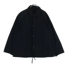 COMOLI (コモリ) COACH JACKET パラフィンコーティング コットンナイロン コーチジャケット ブラック K01-01003のサムネイル