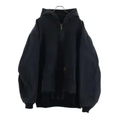 CARHARTT (カーハート) 10S Active Jacket メキシコ製 裏地キルティング フーディー アクティブジャケット ブラック J130-BLKのサムネイル