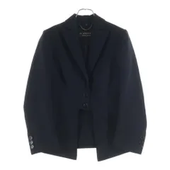 BURBERRY (バーバリー) フロントデザイン 2B ウールギャバ 4547211 テーラードジャケット ブラックのサムネイル