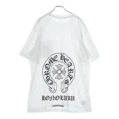 CHROME HEARTS (クロムハーツ) S/S バックホースシュー ホノルルプリント クルーネック半袖Tシャツカットソー ホワイトのサムネイル
