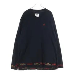 doublet (ダブレット) 20AW RA-MEN EMBROIDERY LONG SLEEVE T-SHIRT 20AW29CS158 ラーメン エンブロイダリー クルーネック長袖Tシャツカットソー ロンT ブラックのサムネイル