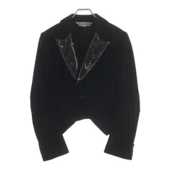 COMME des GARCONS (コムデギャルソン) ビニールラペル 1B ショート テーラードジャケット ブラック GP-J203 AD2005のサムネイル