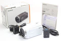 箱付・バッテリー2個】SONY HDR-CX680 ホワイト 動作確認済 - メルカリ